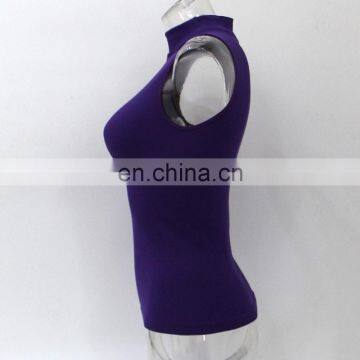 2015 Simple Style Seamless Vest Half High Collar and Sleeveless Clothing photo-2