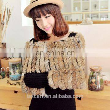 New elegant lady winter rabbit fur scarf gloves fashion accessories