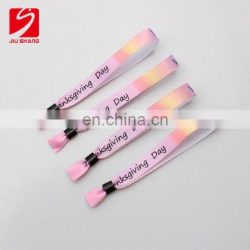 Custom festival event Disposable polyester wristband