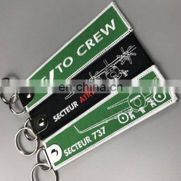 Wholesale Embroidery Tags Custom Flight Keychains photo-3