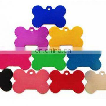 Hot Selling Anodized Aluminum Blank Bone Shaped ID Dog Pet Tag photo-3