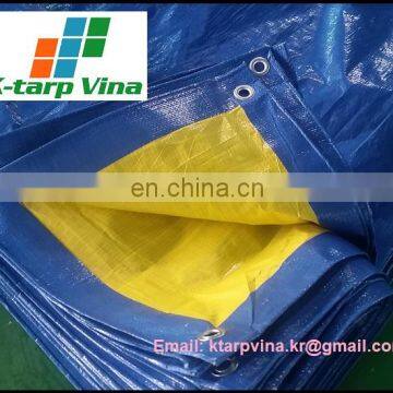 PE tarpaulin, Malaysia market, Dark Blue/Yellow Color, Waterproof, Durable, Super Cheap