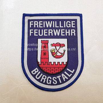 Custom Cheap Woven Logo Patch With Laser Cut For School Uniform Emblem,School Uniform Emblem, Woven Badges, Clothes Embroidery Patch Supplier,Woven Patches,Patches