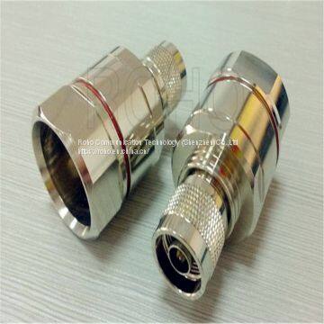 Male Plug Clamp RF Coaxial N Type Connector for 1/2′ Superflexible Cable