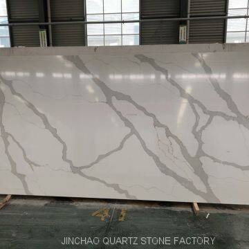 Artificial calacatta white quartz stone