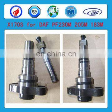 High quality X170S DAF PF230M/205M/183M diesel fuel injection pump plunger and barrels