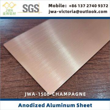 Brushed Anodized Aluminum Sheet, Metal Wall Materials, Anodized Aluminum Coil for Interior Decorative Materials, Household Appliance Aluminum Shell Materials