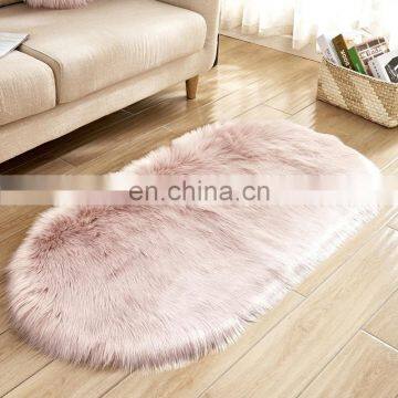 Handmade Shaggy Fluffy Faux Fur Rug Carpet for Tea Table photo-3