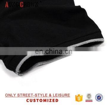 Wholesale OEM 2017 New Arrival Black Polo Collar Style Shirts Design