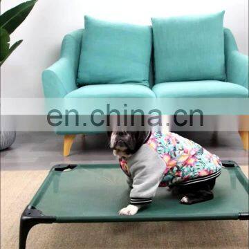 HQP-JJ03 HongQiang Manufacturer Raised Outdoor Stainless Steel Pet Dog Elevated Bed Waterproof Outdoor Dog Bed