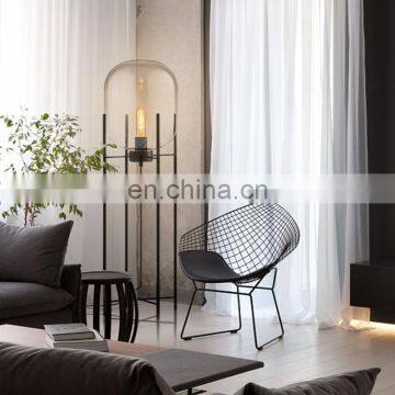 Zhongshan Nordic Light Four Tripod Amber Glass Shade Led Fancy Floor Lamp photo-4