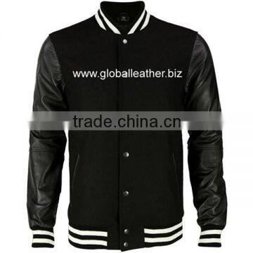 varsity leather jacket