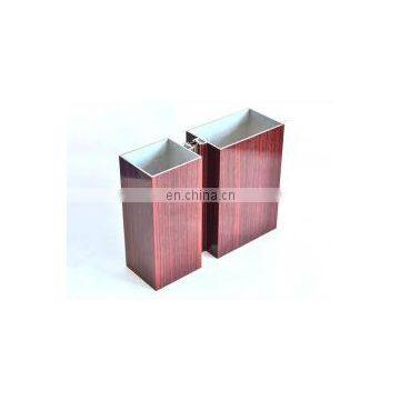 Simil Wood Aluminum Wood Finish Profile Wood Grain Powder Coating Aluminium Profile photo-4
