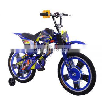 Plastic and Steel Frame Kid's Motorized Bicycle with LED Light Kids Motor Bicycle