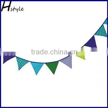 Fabric Party Bunting Handmade 12 Flag Birthdays Baby Showers PL019