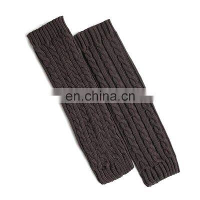 Women Cable Knit Cashmere Leg Warmers for Winter photo-5