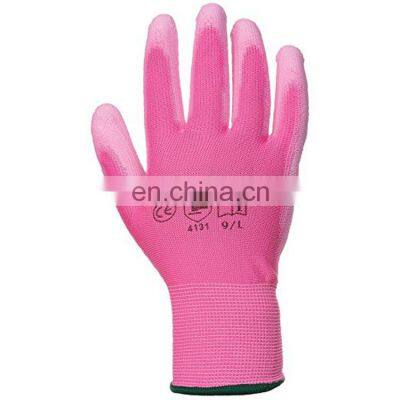 Factory Price General Purpose 13Gauge Machine Knitted Industrial Safety White PU Coating Gloves photo-3