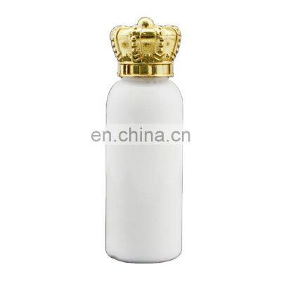 hotel bathroom amenities bottle 35ml with Gold crown lid for shampoo bath gel bath salts body lotion