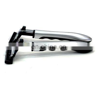 Trending hot products head hair shaver for men TPR handle twin blade shaver