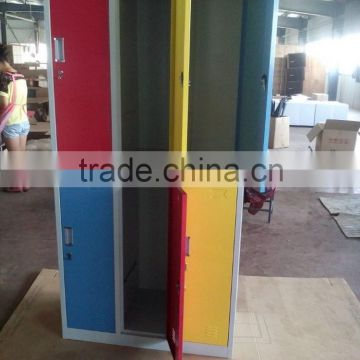 Colorful 6 Door Bedroom Furniture Metal Electronic locker