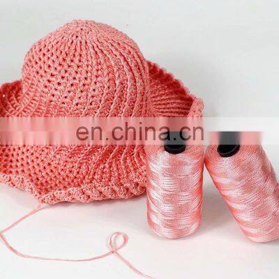 T Shirt Raffia Yarn For Knitting Crochet Handbags Yarn DIY Crochet Bag photo-5