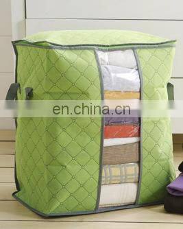 Wholesale Non-woven Large Capacity Portable Quilt Finishing Storage Boxes & Bins Clothing Luggage Bags With Handles