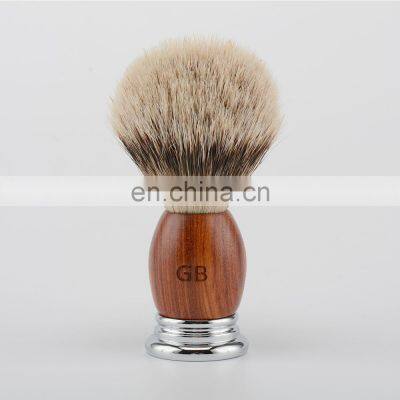Sandal Wood Eco Friendly Safety Razor And Badger Hair Brush Shaving Razor Set photo-3