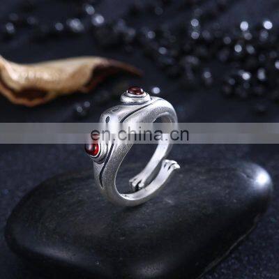 Fashion Frog Ring Frog Open Ring Men Retro Punk Animal Figure Ring Fashion Party Bohemian Hip Hop Jewelry