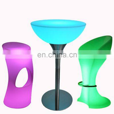 glowing cocktail event party wedding led bar  glowing party chairs combination sofa rechargeable led furniture