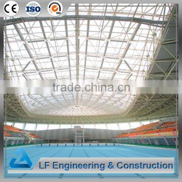 Modular design long span steel swimming pool roof