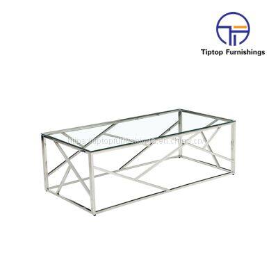 Tiptop Round Gold Electroplated Stainless Steel Leg Ceramic Coffee Table Living Room Modern French Vintage Round Glass Top Side Table photo-3