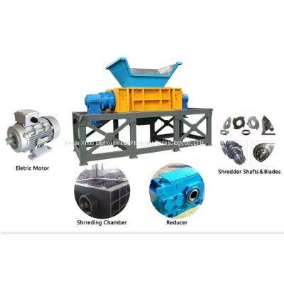 China homemade 300 Double shaft hard driver crusher hardware shredding machine hard disk shredder
