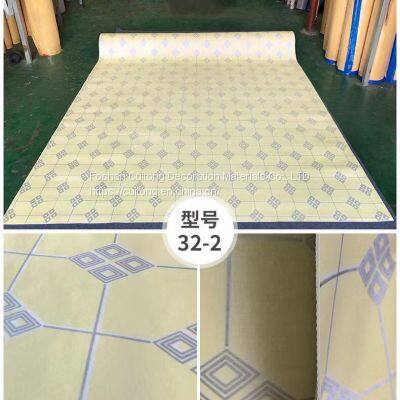 1.6mm Foamed PVC Floor Leather Imitation Tile Water Ground Stone Plastic Floor Leather Cement Floor Straight Spread Pure Gray Floor Leather photo-5