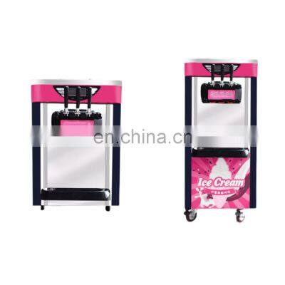 Hot sale High Quality Wholesale Commercial stand & table top Ice Cream Machine 3 Flavor Soft Serve Ice Cream Maker Machine