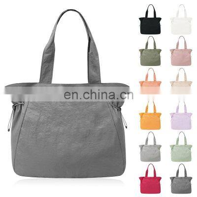 New Lightweight Sport Bag Fashion Reusable Large Capacity Outdoor Handbag Custom Logo Waterproof Casual Nylon Tote Bag Unisex