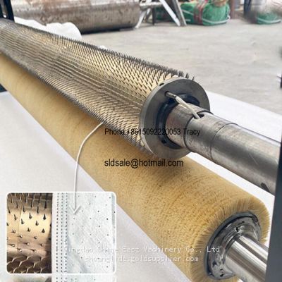 On line perforator Rotary needle roller cylinder puncher perforation machine for plastic film nonwoven fabrics foil paper