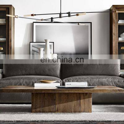 Modern Linear Metal Kinetic Chandelier for Home Office and Living Room Dining Room Ceiling Lighting Home Decor