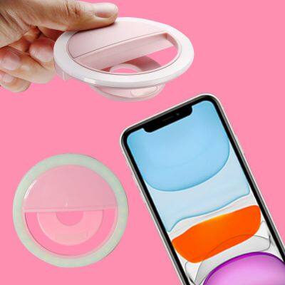 Promotional phone light IShine  Anel De Luz Led 18 Dropshipping Celular Selfie  [ Video Luminoso Circular
