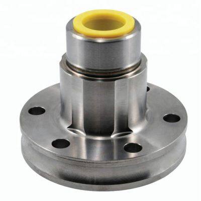 Thick Wide Flange Pump Fittings Cylinder Valve Protection Yellow Tapered Polyethylene Flexible Conduit End Cap photo-2