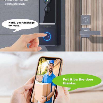 Ringsee Customization Home Security Doorbell Camera Two-way Intercom Door Phone 1080P WiFi Wireless Doorbell With Camera photo-4
