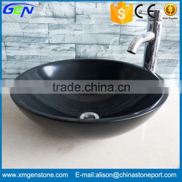 Factory Supply Natural Polished Round Bathroom Sink