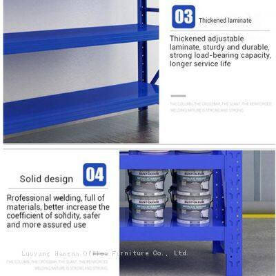 HN-SH594 Premium Powder Coated Metal Racking for Showroom, Modern Boltless Design, Smooth Surface, Multi-color Option, Professional Supplier Custom photo-5