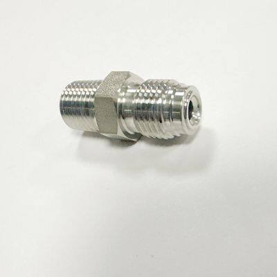 1/2' and 1/4' Stainless Steel VCR Gland Union Adapter for Precision Instrumentation