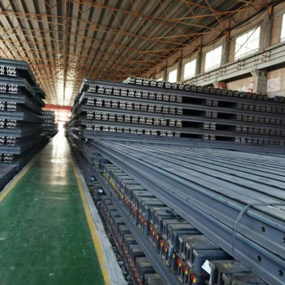 GB Standard 50kg 60kg Steel Railway Rail With Fish Plate Bolt and Nut for Main Line Railway Transportation