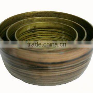 High quality best selling eco friendly Mosstone Green Interior spun Bamboo Bowl from Viet Nam