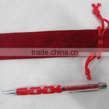 Thick Fleece Fabric Pencil Case Drawstring Flannel Pencil Case High-grade Pen Bag Mini Style Factory Manufacture photo-2