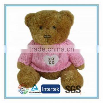 Wholesale teddy bears with pink sweater