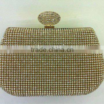 manufacturer sell mesh crystal evening clutch 2012