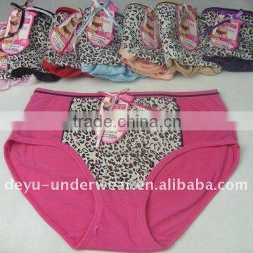 0.54USD Tiger Print Cotton Large Ladies' Panties(gdnk012)