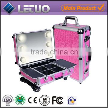 High quality professional makeup case with light